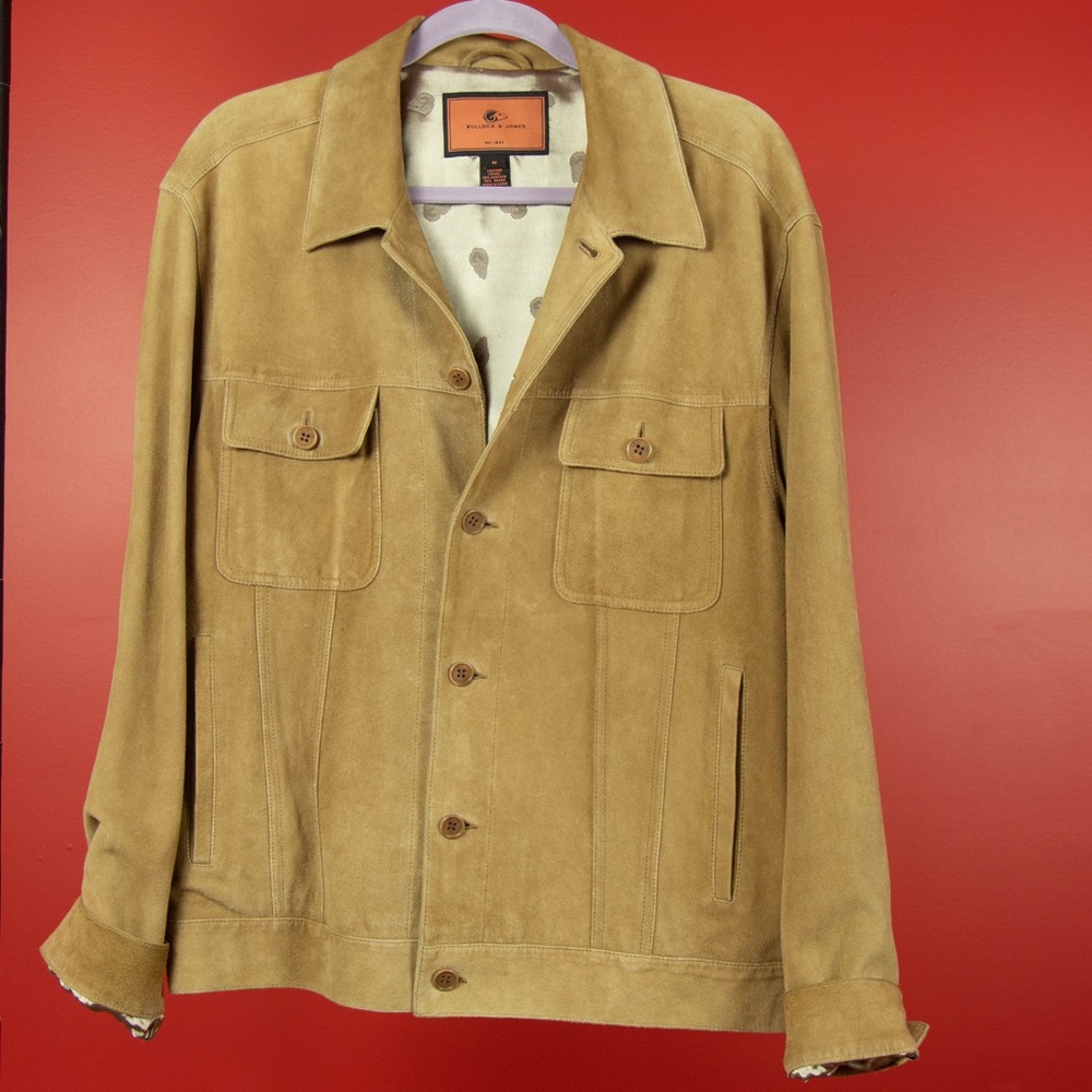 Vintage Bullock & Jones leather suede jacket